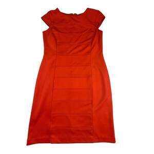 Studio One New York Cap Sleeve Paneled Sheath Dress Size 14